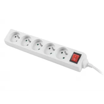 Καλώδιο επέκτασης ρεύματος Lanberg PS1-05E-0300-W 3m 5 πρίζες AC εσωτερικού/εξωτερικού χώρου λευκό