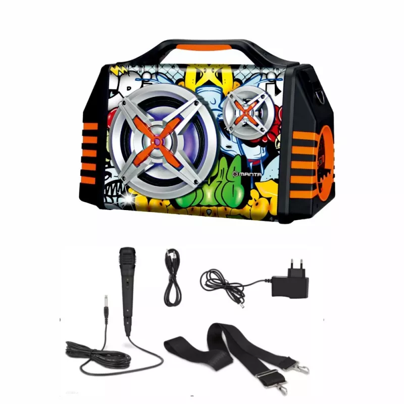 Φορητό ηχείο Manta SPK1005PRO Helios 2, μαύρο
