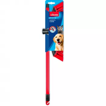 Σκούπα VILEDA Pet Pro ALWAYS CLEAN με εργονομική κόκκινη λαβή, ελαφριά κατασκευή