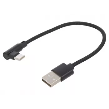 Καλώδιο USB 2.0 σε USB-C γωνιακό / CC-USB2-AMCML-0,2M GEMBIRD