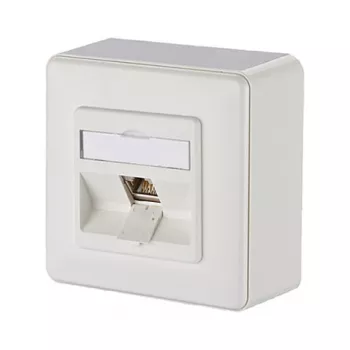 METZ CONNECT BTR IT CONNECT E-DAT Modul 8(8) AP - Πρίζα χωνευτή - RJ-45 - Λευκό, RAL 9010 (1309110002-E)