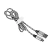 Καλώδιο USB Tracer TRAKBK46928 1m USB A Micro-USB B μαύρο ασημί