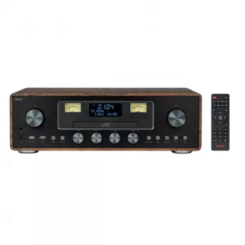 Σύστημα Micro-HiFi AKAI AM-100 RHAPSODY — συμπαγές μίνι ηχοσύστημα με ενσωματωμένο ενισχυτή και αναπαραγωγή CD/USB