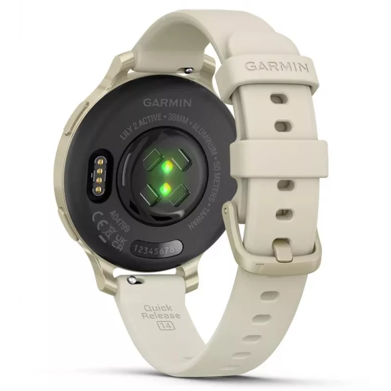 Garmin Lily 2 Active 38 mm ψηφιακό 240 x 201 Pixel οθόνη αφής μπεζ GPS (δορυφορικό)
