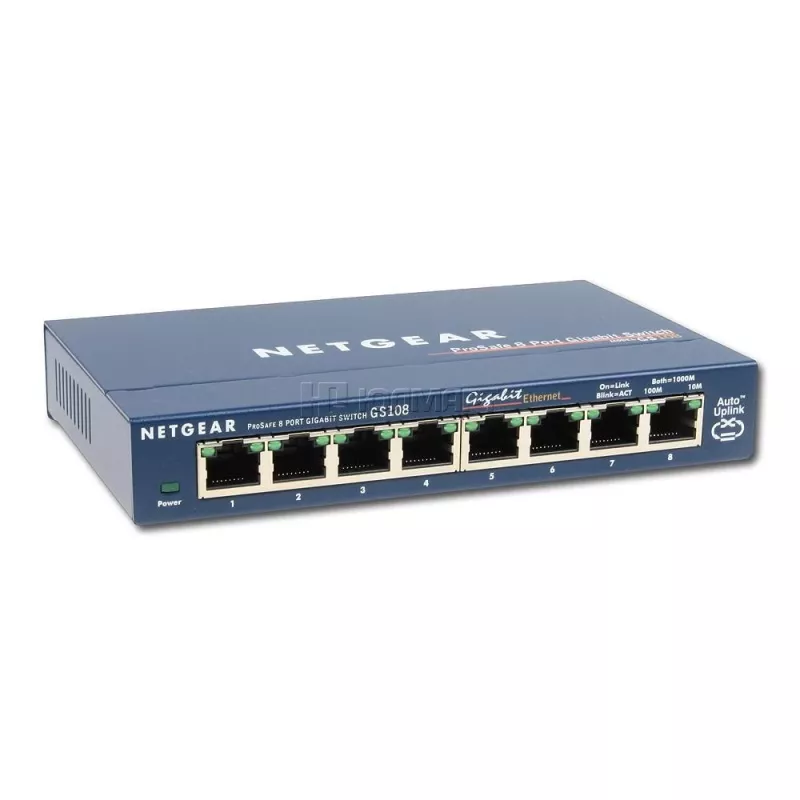 Μη διαχειριζόμενος διακόπτης NETGEAR GS108GE, 8 θύρες, Gigabit Ethernet, 16 Gbit/s
