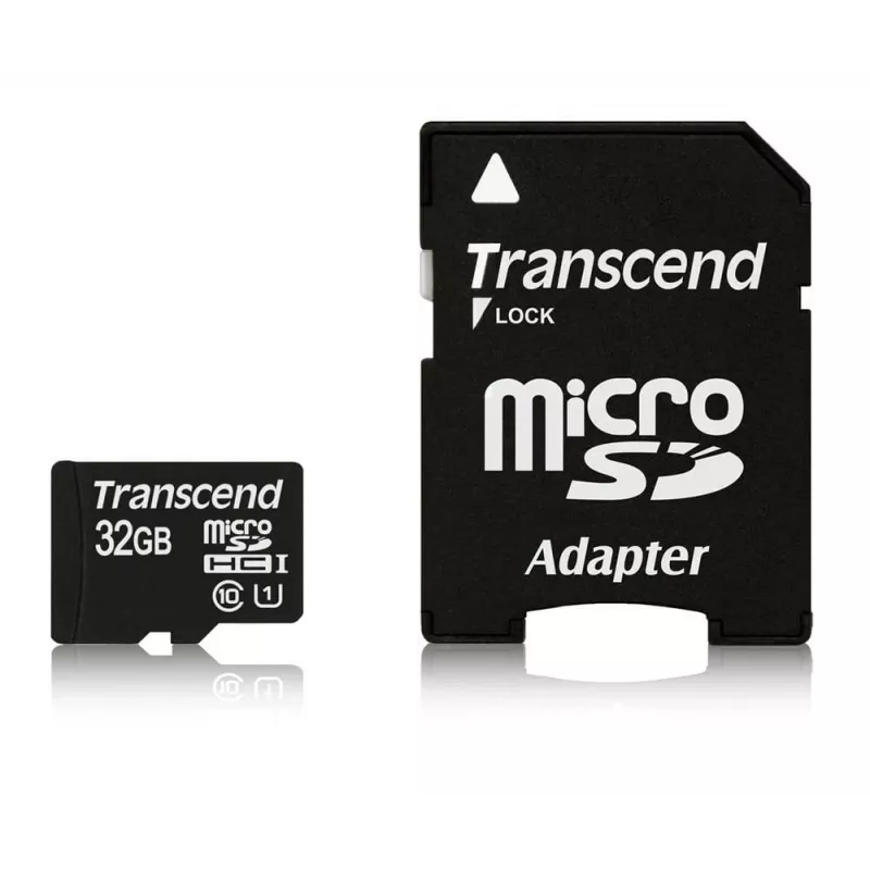 ΜΝΗΜΗ MICRO SDHC 32GB ΜΕ ADAPT/CLASS10 TS32GUSDU1 TRANSCEND