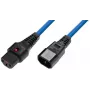 Microconnect MC-C13C14LOCK-0.5MB καλώδιο τροφοδοσίας μπλε 0,5 m C13 υποδοχή θηλυκή C14 υποδοχή θηλυκή
