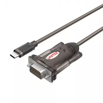 Σειριακό καλώδιο Unitek Y-1105K – 1,5 m μαύρο, βύσμα DB-9 αρσενικό σε βύσμα DB-9 αρσενικό