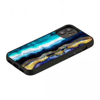 Θήκη προστασίας iKins για Apple iPhone 12 mini — μοτίβο μωβ αχάτη