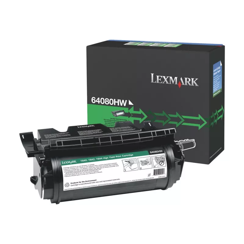 Lexmark 64080HW τόνερ, υψηλής απόδοσης, 21.000 σελίδες, μαύρο, για T640/T642/T644, X642/X644/X646