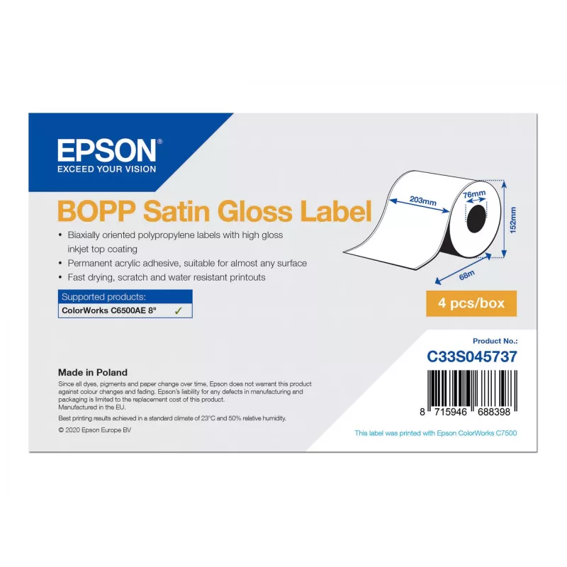 Epson C33S045737 Ετικέτα εκτυπωτή