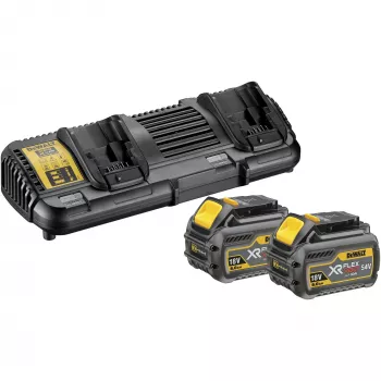 Σετ μπαταρίας και φορτιστή DeWALT DCB132T2-QW ιόντων λιθίου 4 Ah