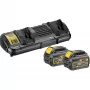 Σετ μπαταρίας και φορτιστή DeWALT DCB132T2-QW ιόντων λιθίου 4 Ah