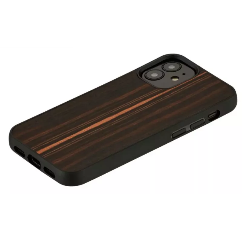Προστατευτική θήκη Man and Wood για iPhone 12 mini – έβενος μαύρο