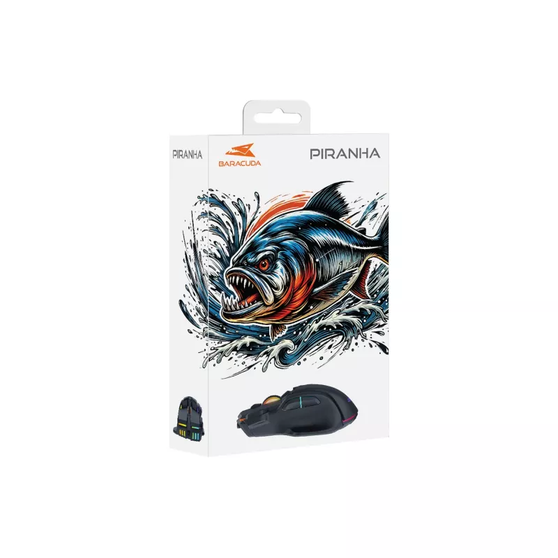 Ποντίκι Baracuda BGM-071 Piranha μαύρο USB