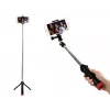 Hama Multi 4in1 Επιτραπέζιο τρίποδο, 3 πόδια, Μαύρο, 90 cm, 185 g