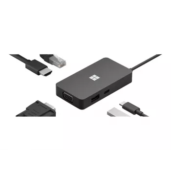 Θήκη σύνδεσης φορητού υπολογιστή Microsoft 1E4-00002 Μαύρο