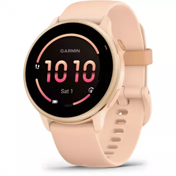 Garmin vívoactive 6 3,05 cm (1,2) AMOLED 42 mm Ψηφιακό 390 x 390 Pixel Οθόνη αφής Ροζ Wi-Fi GPS (Δορυφόρος)