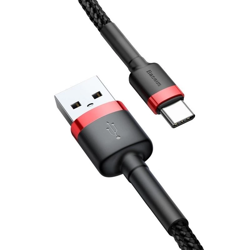 Καλώδιο κινητού Baseus Κόκκινο 1m USB A USB C