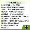 Cobi Blocks Sd.Kfz 222 κιτ μοντελισμού COBI-2657 — 502 τουβλάκια