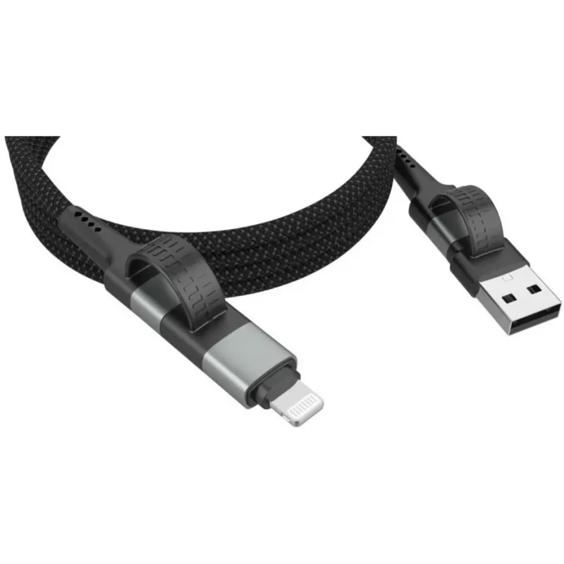 Ansmann μαγνητικό καλώδιο USB-A ή USB-C σε Lightning - καλώδιο - ψηφιακό/δεδομένων