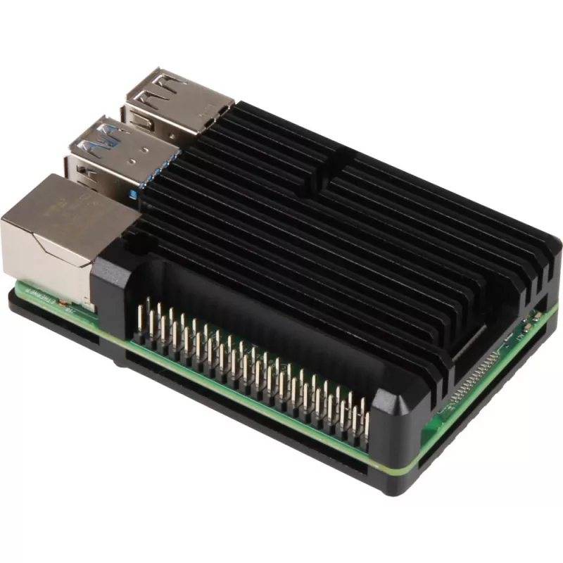 Raspberry Pi RB-ALUCASEP4+07 μαύρο