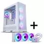PHANTEKS Eclipse G400A κουτί PC + Glacier M25 Gen2 AiO υδρόψυξη - Λευκό