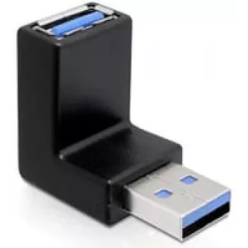 Προσαρμογέας USB 3.0 M/F DeLOCK 65340 Μαύρο