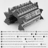 Σετ κατσαβιδιών ακριβείας Extralink EX.21465 — μαγνητικό κιτ 128 σε 1 μύτες
