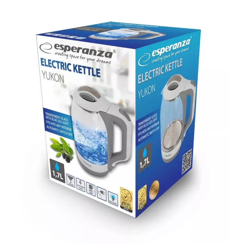 Ηλεκτρικός Βραστήρας Esperanza 1,7 L 1500 W Λευκός Πολύχρωμος