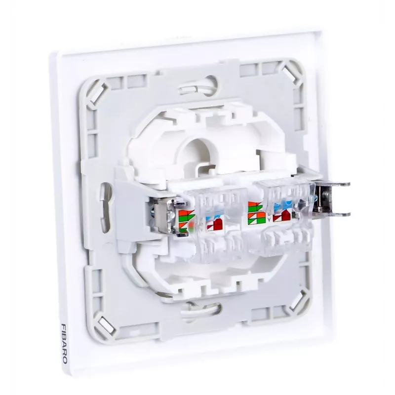 Fibaro Walli N Πρίζα 2 x RJ-45 Λευκό
