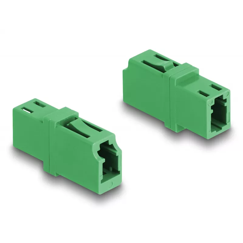 Οπτικός ζεύκτης ίνας LC Simplex θηλυκό σε LC Simplex θηλυκό APC πράσινο DeLOCK 87984