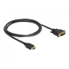 DeLOCK 85652 Αντάπτορας καλωδίου βίντεο 1 m HDMI Type A (Standard) DVI μαύρο (85652)