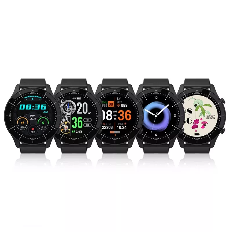 Smartwatch MEDIA-TECH MT870 — οθόνη αφής IPS 1,3 ιντσών (3,3 cm), θήκη 51 mm, Bluetooth, μαύρο