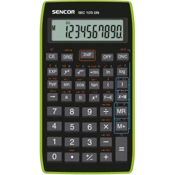 Αριθμομηχανή SENCOR SEC 105 GN LCD 10 ψηφίων φορητή βασικές λειτουργίες πράσινο