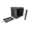 DeLOCK 43417 10 inch rack δικτύου 6U με γυάλινη πόρτα, μαύρο