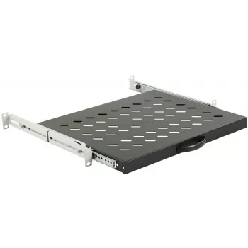 Ράφι rack LOGON RAS600BL μαύρο 30 kg χωρητικότητα 19 inch