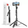 Τρίποδο-selfie-stick Crong CRGSGU1BLK αλουμινίου Bluetooth με πτυσσόμενα πόδια και βάση κινητού