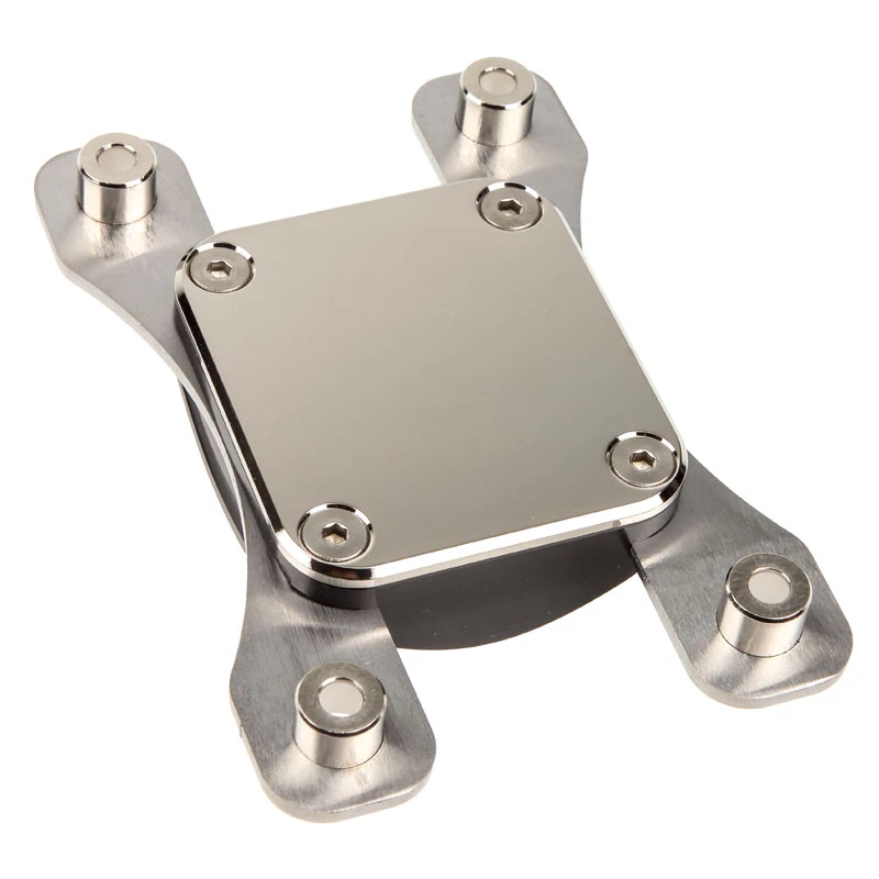 Water block Aqua-Computer 21703 — ακετάλη/νικέλιο, socket AM4, 111×75×22 mm, μαύρο/ασημί