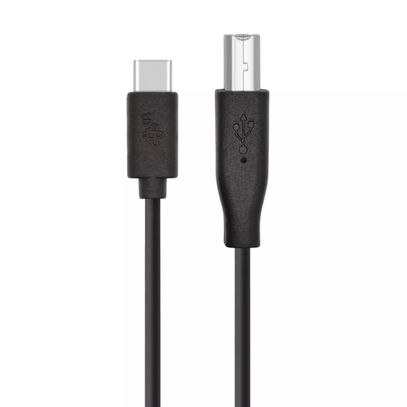 Καλώδιο USB A σε B TB 1,8 m — Μαύρο, για εκτυπωτές