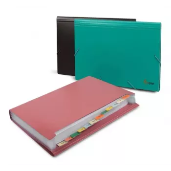 Βιβλίο με διαφάνειες Forpus FO21643 κόκκινο πλαστικό A4