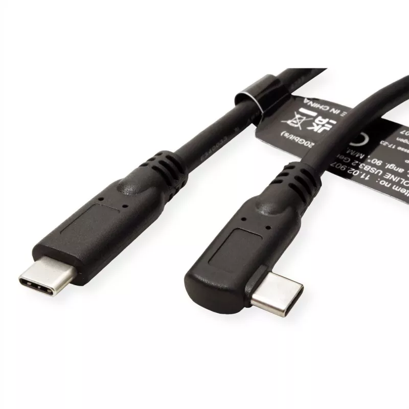 Secomp 11.02.9075 Καλώδιο USB 1 m USB 3.2 Gen 2 (3.1 Gen 2) USB C Μαύρο (11.02.9075)