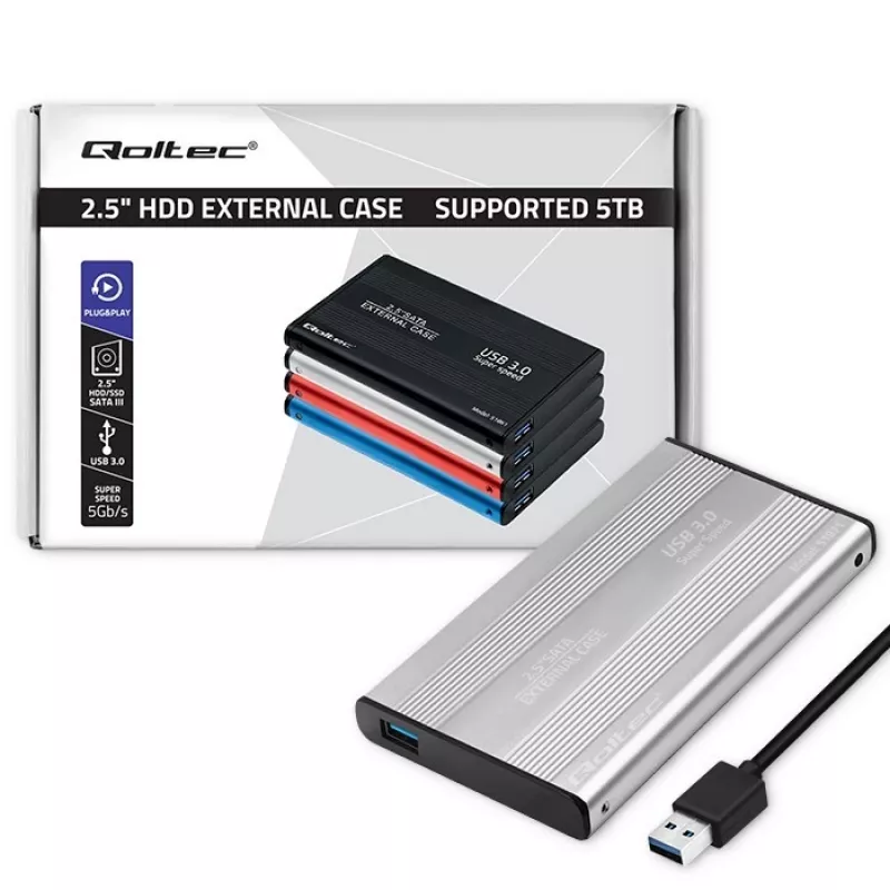 Θήκη σκληρού δίσκου HDD SSD 2,5 inch SATA3, USB3.0