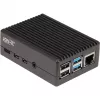 Θήκη αλουμινίου για Raspberry Pi 4 B (μαύρο (ματ))