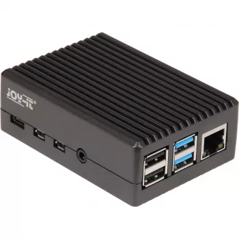 Θήκη αλουμινίου για Raspberry Pi 4 B (μαύρο (ματ))