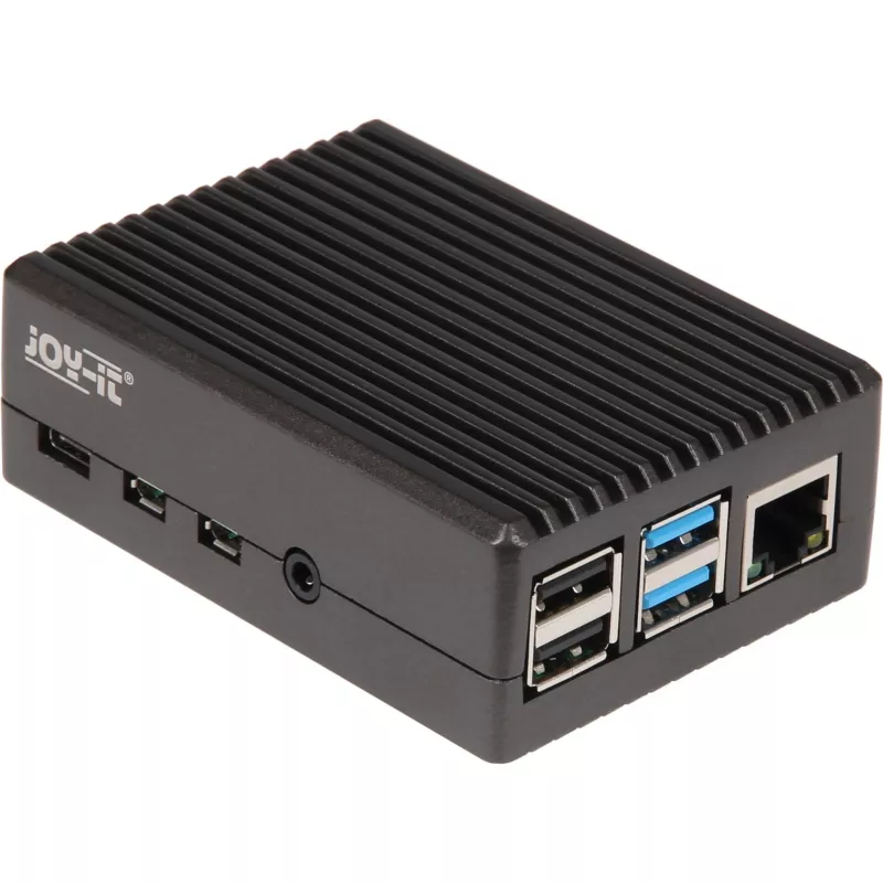 Θήκη αλουμινίου για Raspberry Pi 4 B (μαύρο (ματ))