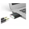 Vention Εξωτερική Κάρτα Ήχου USB Μαύρη Μεταλλική Type