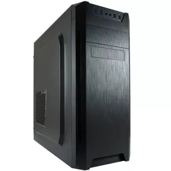 LC Power Classic 7040B - MDT - ATX - χωρίς τροφοδοτικό - Μαύρο, βουρτσισμένο αλουμίνιο / Μαύρο - USB/Audio