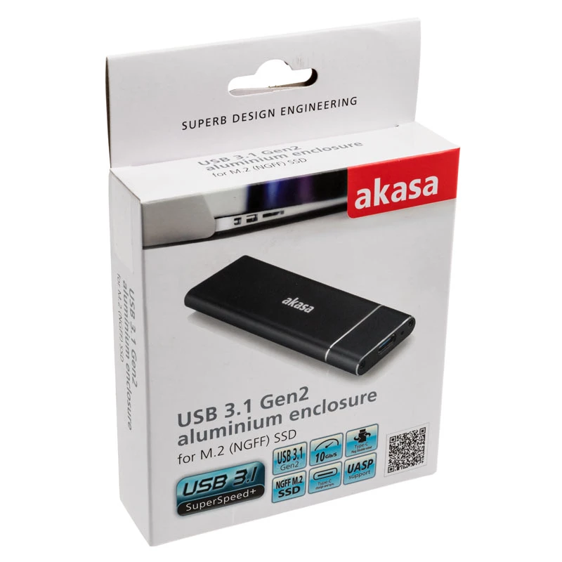 Θήκη SSD Akasa AK-ENU3M2-02 Μαύρο M.2