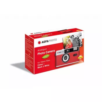 AgfaPhoto 603001 compact φωτογραφική μηχανή φιλμ 35 mm κόκκινο - ασημί (603001)